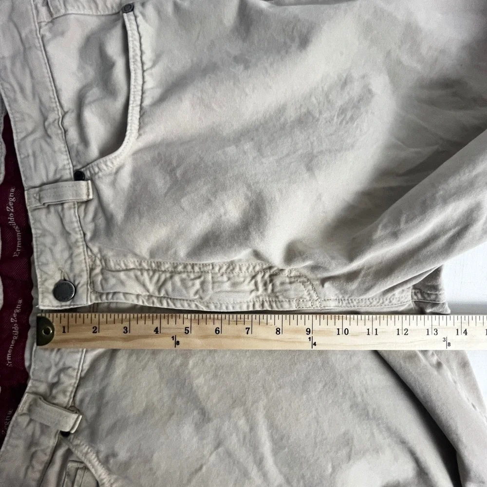 Ermenegildo Zegna Chino‎ Pants 37x27 (IT 40) Beige Cotton Italy Luxury